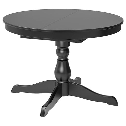 INGATORP - Extendable table, black, 110/155 cm