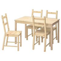 INGO / IVAR - Table and 4 chairs, pine, 120 cm - best price from Maltashopper.com 49097350