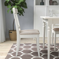 INGOLF Chair - white/Hallarp beige , - best price from Maltashopper.com 50473073