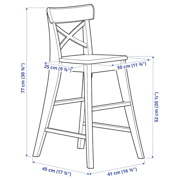 Ikea INGOLF - Junior chair, antique stain