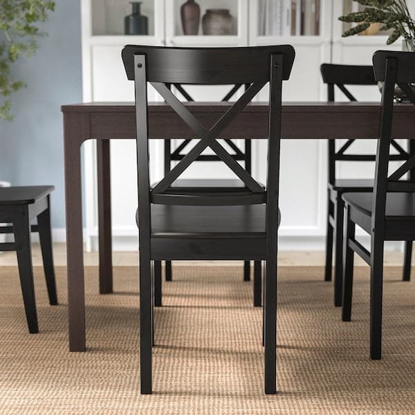 INGOLF - Chair, brown-black - Premium Chairs from Ikea - Just €77.99! Shop now at Maltashopper.com