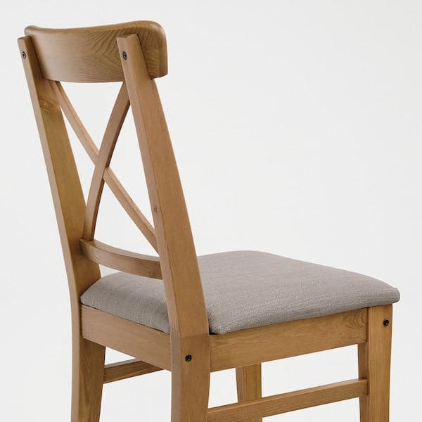 Ikea INGOLF Chair - antiqued mordant/Nolhaga gray-beige ,