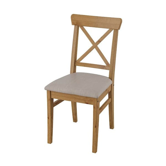 Ikea INGOLF Chair - antiqued mordant/Nolhaga gray-beige ,