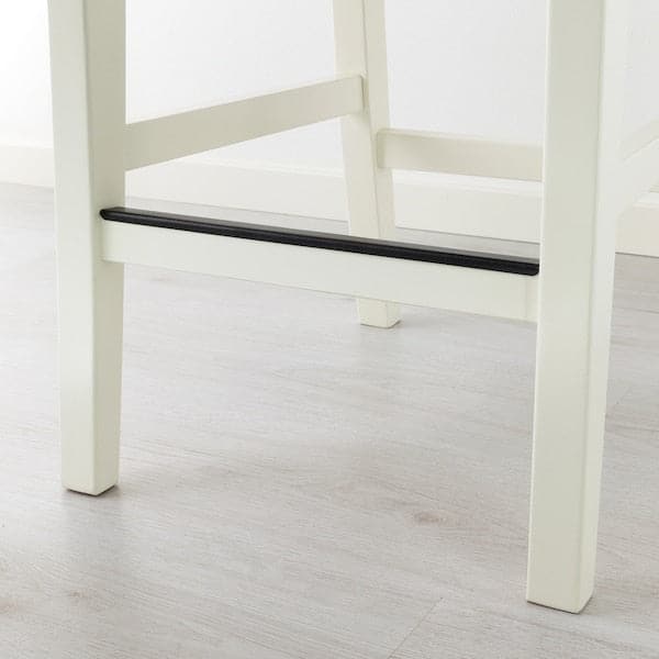 Ikea INGOLF - Bar stool with backrest, white, 63 cm