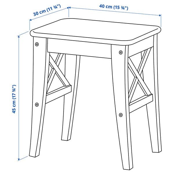 Ikea INGOLF - Stool, white