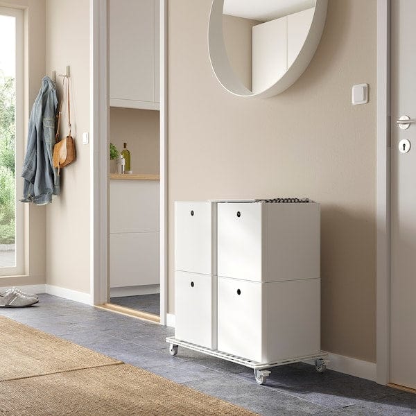 Ikea INVALLNING - Trolley, for boxes white, 68x39 cm