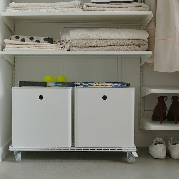 Ikea INVALLNING - Trolley, for boxes white, 68x39 cm