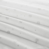 IRMALI - Thin curtain, 2 sheets, white polka dot, 145x300 cm - best price from Maltashopper.com 20464777