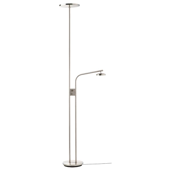 ISJAKT - LED floor lamp/reading lamp , 180 cm