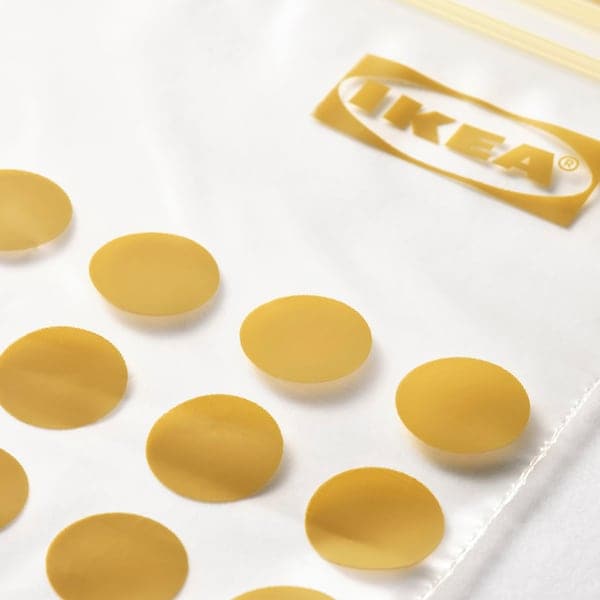 Ikea ISTAD - Resealable bag, patterned/black yellow, 1/0.4 l