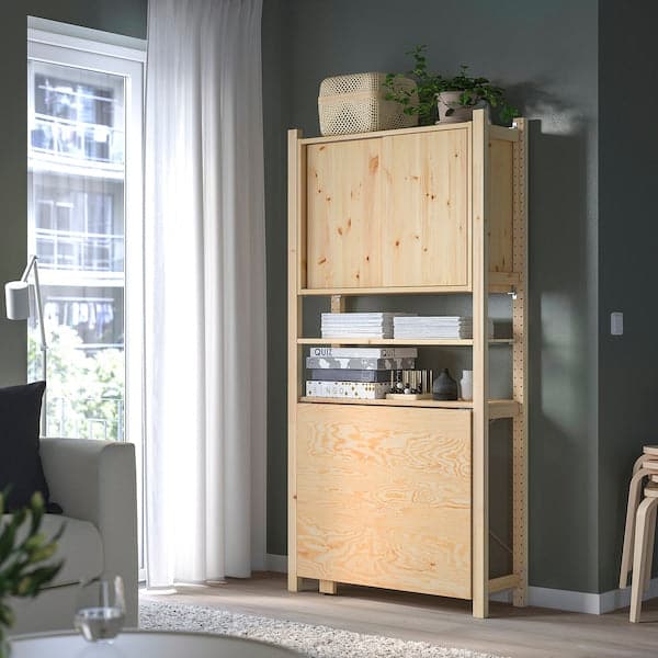 Ikea IVAR - 1 sec/foldable table/sliding door, pine, 89x30x179 cm
