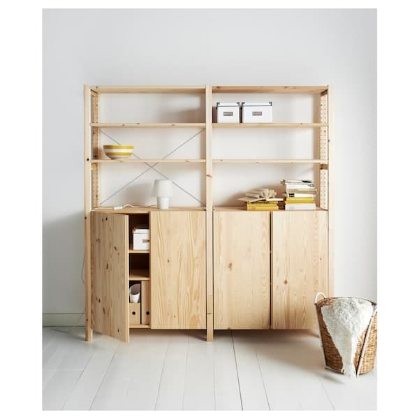 IVAR - 2 sections/floors/mobile, pine, , 174x30x179 cm - best price from Maltashopper.com 39403939