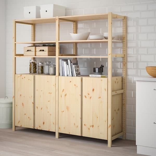 IVAR - 2 sections/floors/mobile, pine, , 174x50x179 cm - best price from Maltashopper.com 69407059