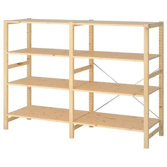 Ikea IVAR - 2 sections/shelves, pine, 174x50x124 cm