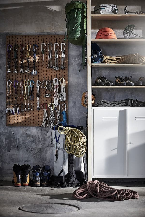 IVAR - 3 sections/cabinet/shelves, pine/white, 259x30x226 cm - best price from Maltashopper.com 69403829