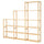 IVAR - IVAR 3 sections/shelves, pine, 259x30x226 cm