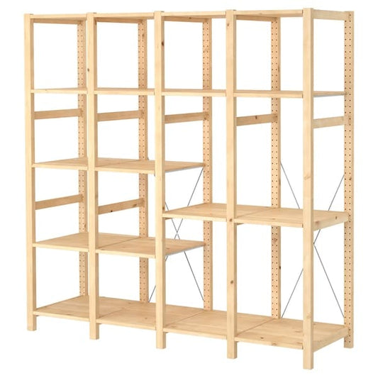 Ikea IVAR - 4 sections/shelves, pine, 179x50x179 cm