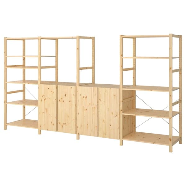 Ikea IVAR - 4 sections/shelves, pine, 344x50x179 cm