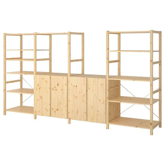 Ikea IVAR - 4 sections/shelves, pine, 344x50x179 cm