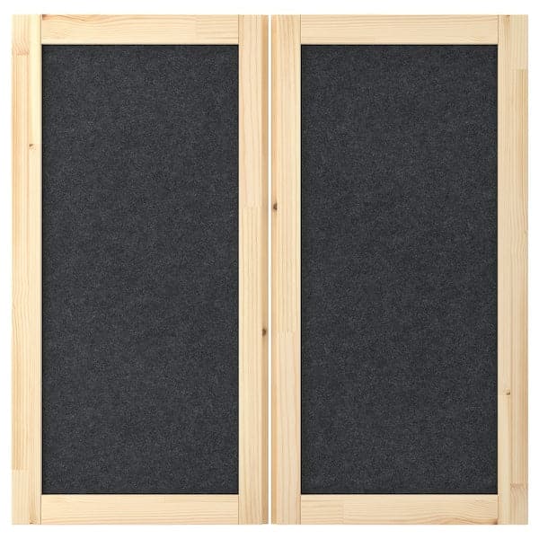 IVAR - Door, dark grey/felt, 42x83 cm - best price from Maltashopper.com 30534567