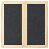 IVAR door, dark grey/felt, 42x83 cm, 2 pack