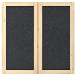 Ikea IVAR - Door, dark grey/felt, 42x83 cm