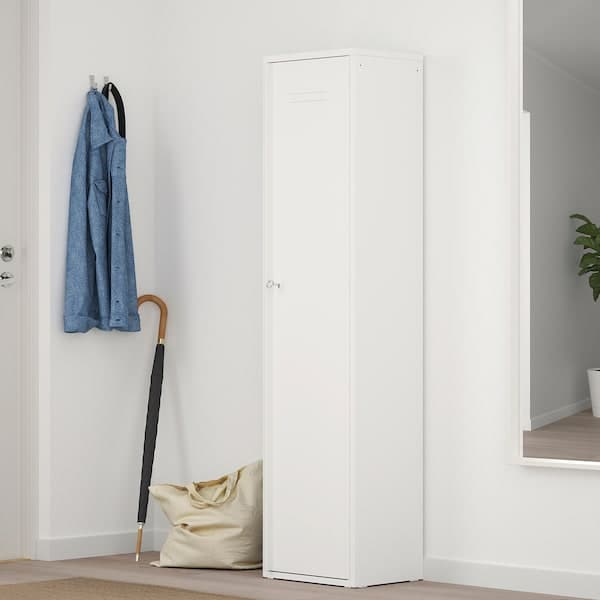 IVAR - Cabinet with door, white, 40x160 cm - best price from Maltashopper.com 50381592