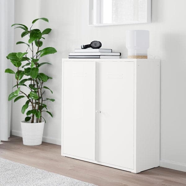 Ikea IVAR - Cabinet with doors, white, 80x83 cm