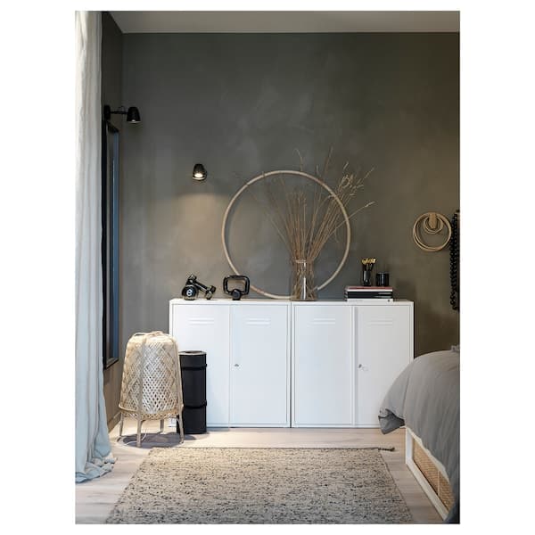 Ikea IVAR - Cabinet with doors, white, 80x83 cm