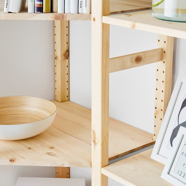 IVAR - Corner shelf, pine, 56x56x30 cm - best price from Maltashopper.com 93763609