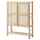 IVAR - IVAR Shelving unit with doors, pine, 89x30x124 cm
