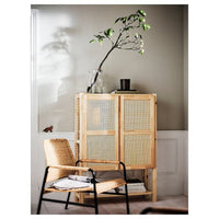 IVAR - Shelf with doors, pine, , 89x30x124 cm - best price from Maltashopper.com 39403473