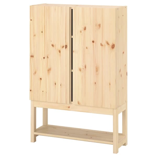 IVAR - Shelving unit with cabinet, pine, 80x30x120 cm - best price from Maltashopper.com 29422330