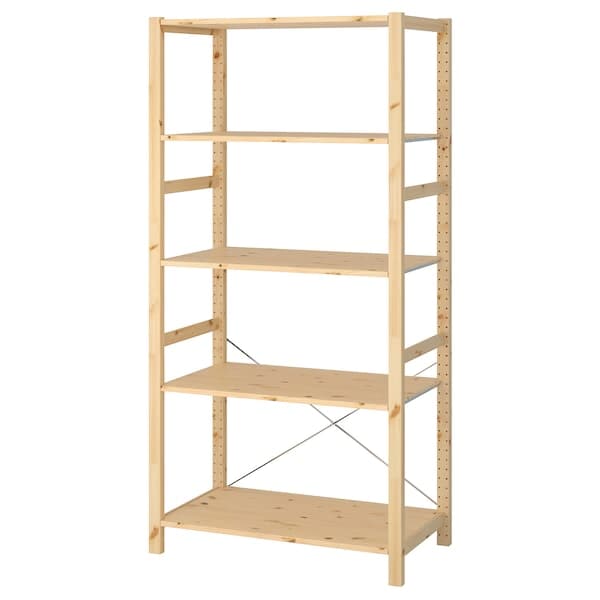 IVAR - Shelving unit, pine, 89x50x179 cm