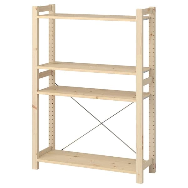 Ikea IVAR - Shelving unit, pine, 89x30x124 cm