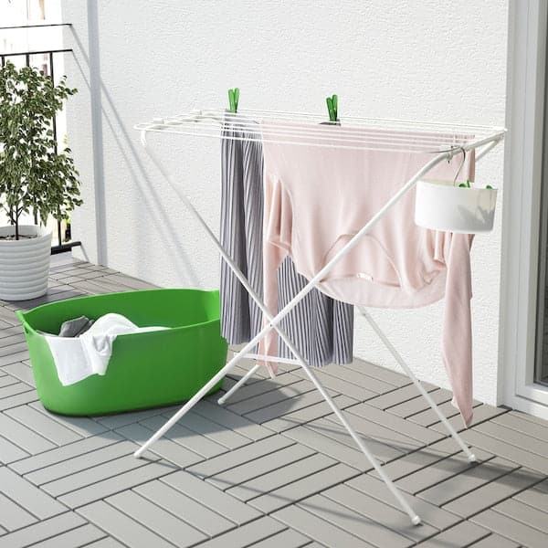 JÄLL - Drying rack, in/outdoor, white - best price from Maltashopper.com 80242892