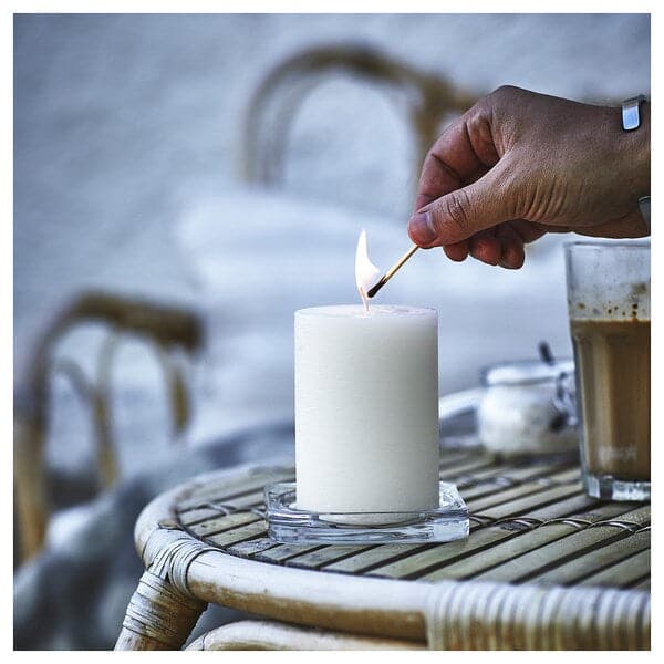 JÄMLIK - Scented candle, Vanilla / light beige,30 h - best price from Maltashopper.com 50502278