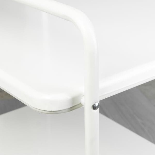 JÄRLÅSA - Side table on castors, white, 65x45 cm - best price from Maltashopper.com 00554383
