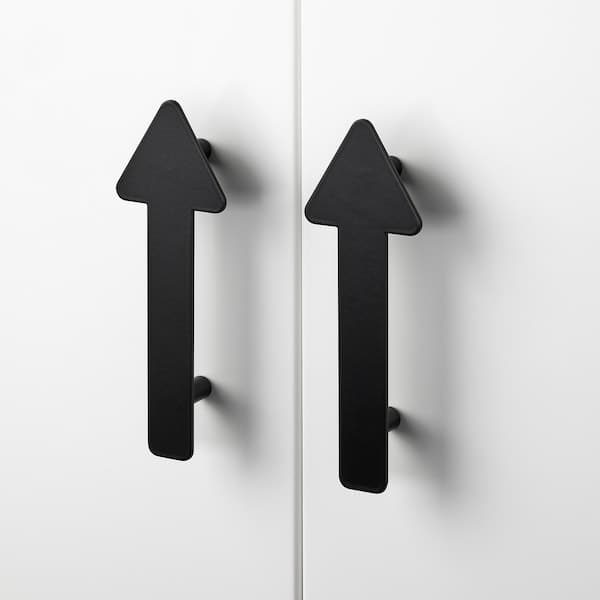 Ikea JÄRNSPARV - Handle, black/arrow, 141 mm