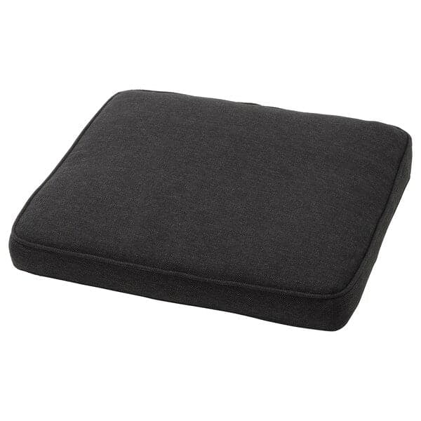 JÄRPÖN/DUVHOLMEN Outdoor chair cushion - anthracite 50x50 cm