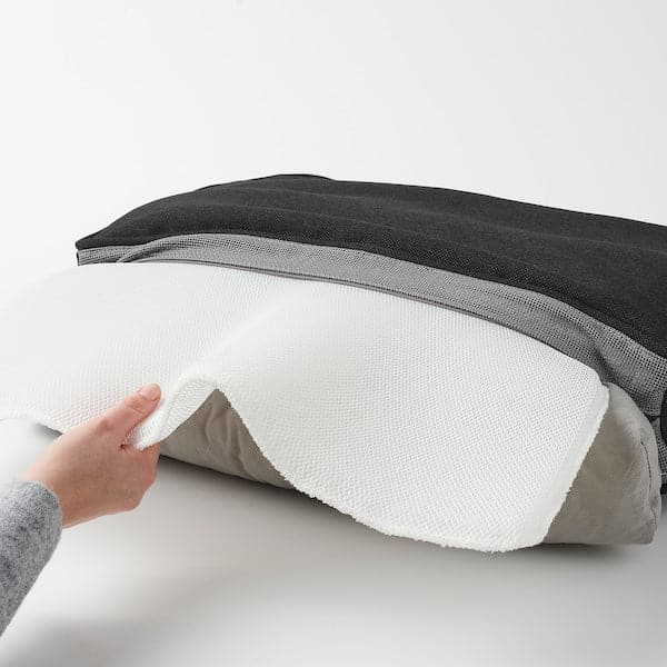 Ikea JÄRPÖN/DUVHOLMEN Outdoor back cushion - anthracite 62x44 cm ,