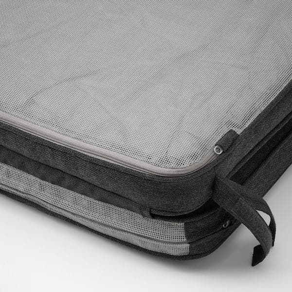 JÄRPÖN/DUVHOLMEN Outdoor seat/back cushion - anthracite 116x45 cm , 116x45 cm - best price from Maltashopper.com 49412820