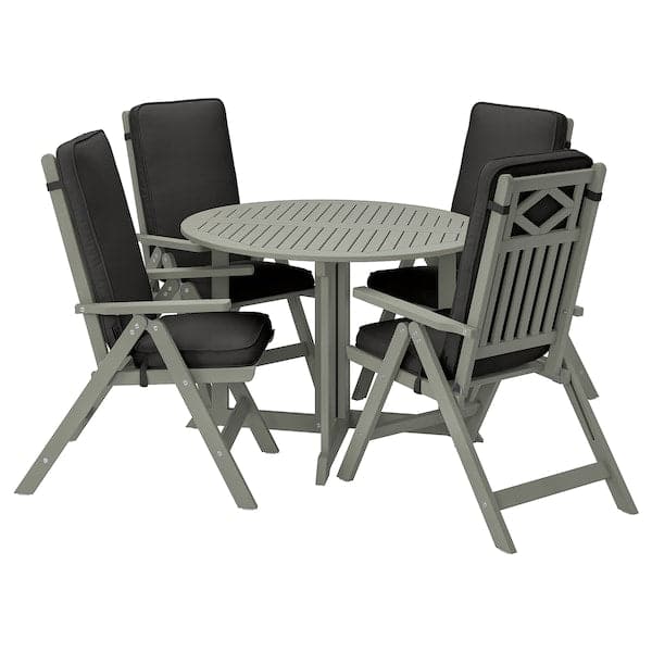 JÄRPÖN/DUVHOLMEN Outdoor seat/back cushion - anthracite 116x45 cm , 116x45 cm - best price from Maltashopper.com 49412820
