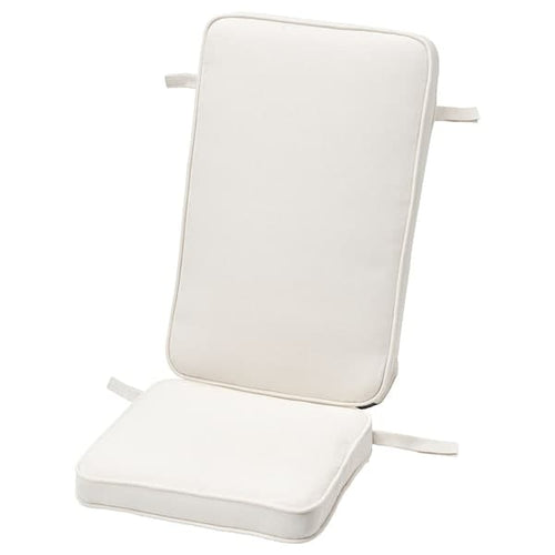 JÄRPÖN/DUVHOLMEN Outdoor seat/back cushion - white 116x45 cm