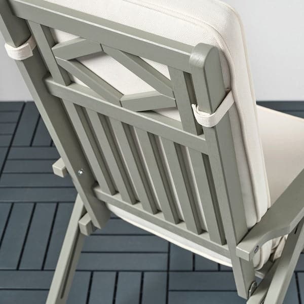 Ikea JÄRPÖN/DUVHOLMEN Outdoor seat/back cushion - white 116x45 cm
