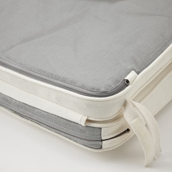 Ikea JÄRPÖN/DUVHOLMEN Outdoor seat/back cushion - white 116x45 cm