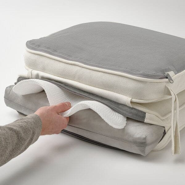 Ikea JÄRPÖN/DUVHOLMEN Outdoor seat/back cushion - white 116x45 cm
