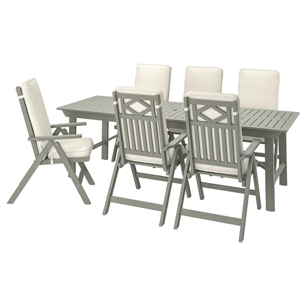 JÄRPÖN/DUVHOLMEN Outdoor seat/back cushion - white 116x45 cm - best price from Maltashopper.com 59412829