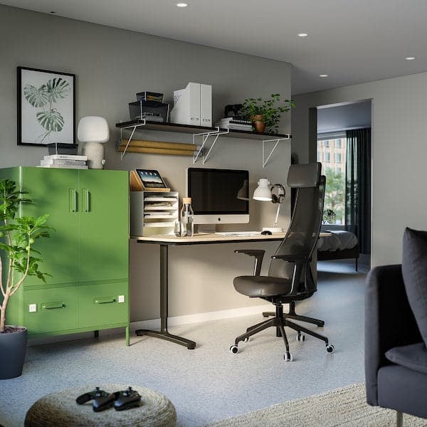 JÄRVFJÄLLET Office chair with armrests , - best price from Maltashopper.com 80510639