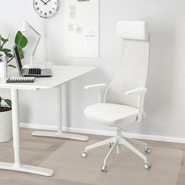 JÄRVFJÄLLET Office chair with armrests - Grann white , - best price from Maltashopper.com 40521852